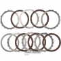 Low Brake (B2) Steel and Friction Disc Set NISSAN RE7R01A / JATCO JR710E / JR711E - Total Set Thickness 19.60mm, 5 Friction Discs (36 Teeth)