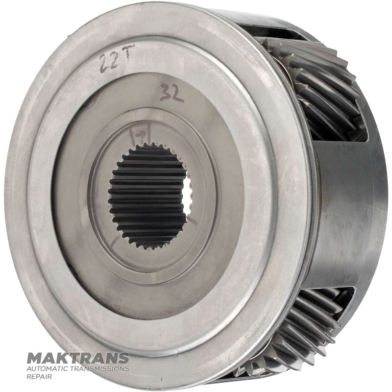 Central planetary gear NISSAN RE5R05A / JATCO JR507A 31453-95X00 31453-95X0A 30819-AA000 — 4 satellites (22 teeth, outer Ø 39.20 mm), 32 splines