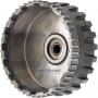 Output shaft UNDERDRIVE with parking gear DODGE CHRYSLER 62TE 5078637AB - overall height 88 mm, 41 splines (ext.Ø 31.15 mm)