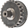 Output shaft UNDERDRIVE with parking gear DODGE CHRYSLER 62TE 5078637AB - overall height 88 mm, 41 splines (ext.Ø 31.15 mm)