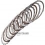 Set of steel and friction discs B1 Reverse Clutch NISSAN RE5R05A / JATCO JR507A 31532AA310, 3166290X00 - 6 friction discs (50 teeth per disc), total thickness of the disc set 28.25 mm