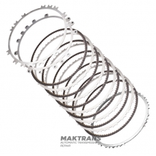 Set of steel and friction discs B2 Brake AWF8G45 AWF8G55 (Volvo, BMW) - 6 friction discs (90 teeth per disc)