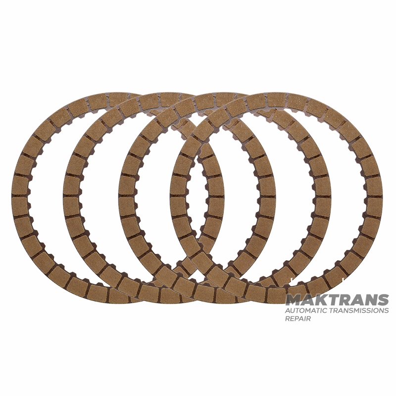 Set of friction discs C4 Clutch UA80E UA80F 34610-48030 / AWF8G45 (only when replacing the aluminum drum C3-C4 Clutch with a steel one) - 4 discs in a set (40 teeth, outer Ø 134.80 mm, thickness 1.55 mm)