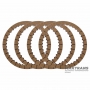 Set of friction discs C4 Clutch UA80E UA80F 34610-48030 / AWF8G45 (only when replacing the aluminum drum C3-C4 Clutch with a steel one) - 4 discs in a set (40 teeth, outer Ø 134.80 mm, thickness 1.55 mm)