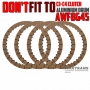 Set of friction discs C4 Clutch UA80E UA80F 34610-48030 / AWF8G45 (only when replacing the aluminum drum C3-C4 Clutch with a steel one) - 4 discs in a set (40 teeth, outer Ø 134.80 mm, thickness 1.55 mm)