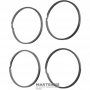 Set of plastic rings (PEEK) of the sun gear shaft of the planetary transmission FORWARD NISSAN RE5R05A / JATCO JR507E - (4 split rings in a set)