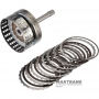 Input shaft / drum K1 Clutch NISSAN RE5R05A / JATCO JR507A 3154095X02 - overall height 256 mm, 106 teeth, 7 friction discs (60 teeth), 24 splines (ext.Ø 25.75 mm, spline length 18 mm)