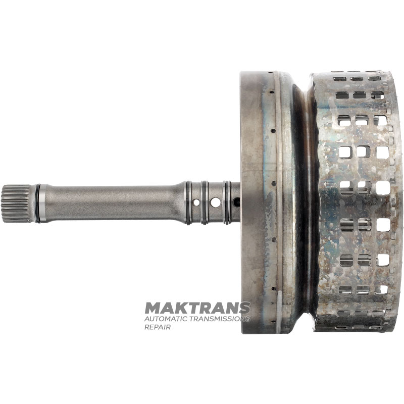 Input shaft / drum K1 Clutch NISSAN RE5R05A / JATCO JR507A 3154095X02 - overall height 256 mm, 106 teeth, 7 friction discs (60 teeth), 24 splines (ext.Ø 25.75 mm, spline length 18 mm)