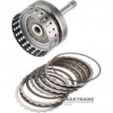 Input shaft / drum K1 Clutch NISSAN RE5R05A / JATCO JR507A 3154095X02 - overall height 256 mm, 102 teeth, 5 friction discs (60 teeth), 24 splines (ext.Ø 25.75 mm, spline length 18 mm)