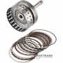 Input shaft / drum K1 Clutch NISSAN RE5R05A / JATCO JR507A 3154095X02 - overall height 256 mm, 102 teeth, 5 friction discs (60 teeth), 24 splines (ext.Ø 25.75 mm, spline length 18 mm)