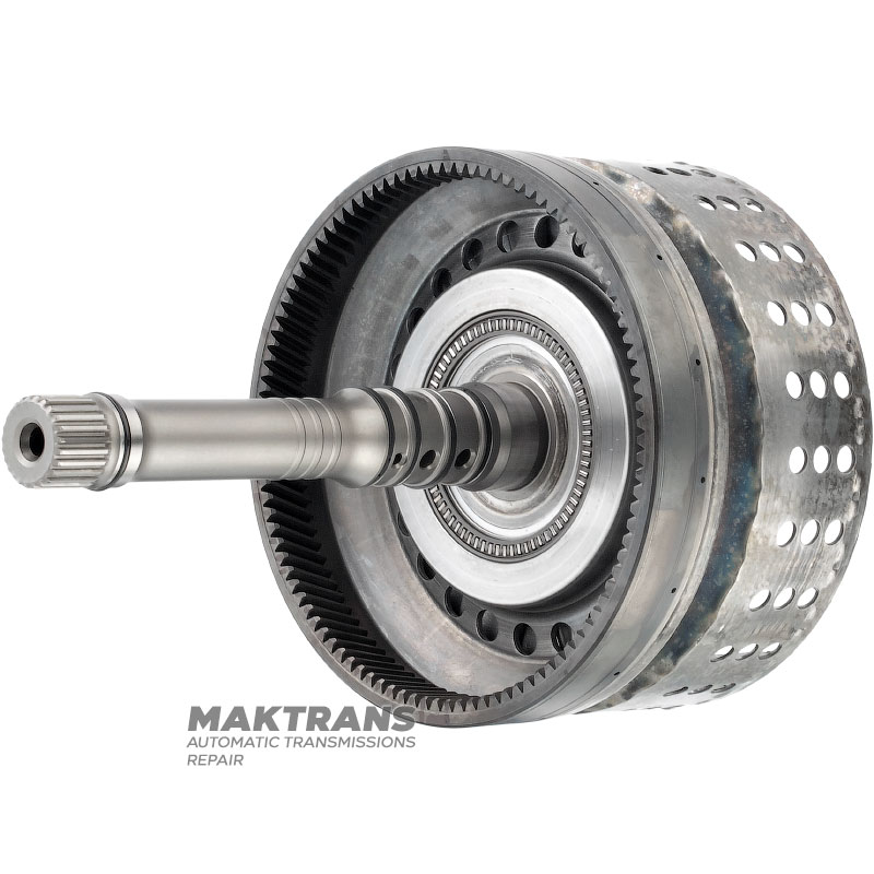 Input shaft / drum K1 Clutch NISSAN RE5R05A / JATCO JR507A 3154095X02 - overall height 256 mm, 102 teeth, 5 friction discs (60 teeth), 24 splines (ext.Ø 25.75 mm, spline length 18 mm)