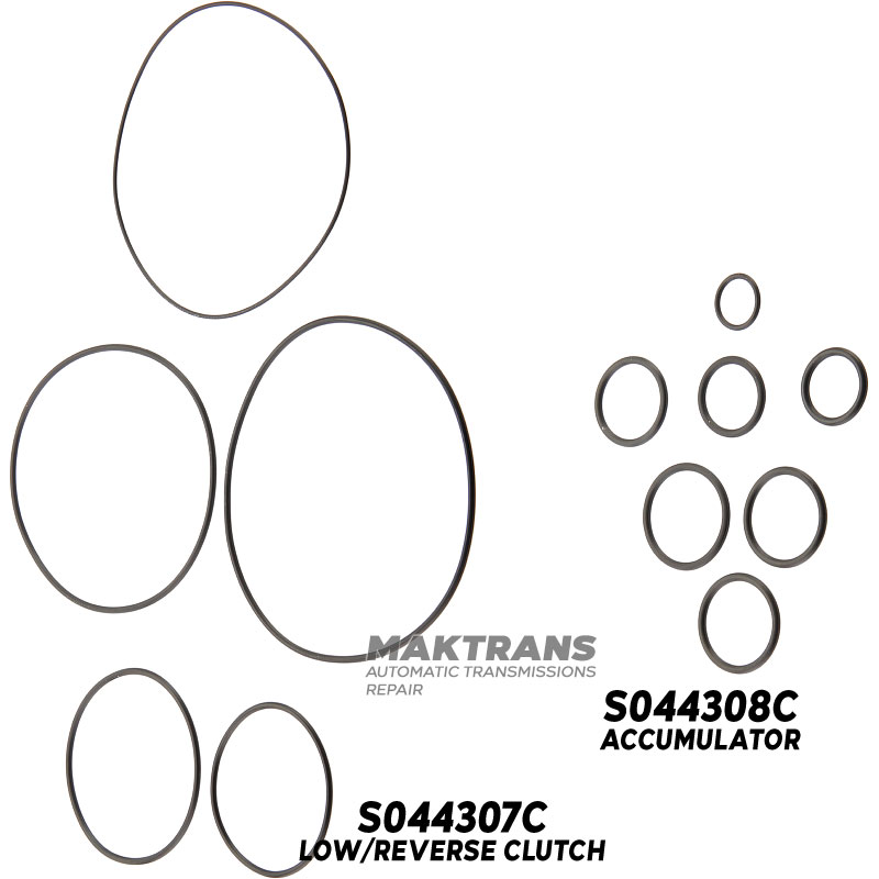 Gasket set A43DE / A44DE / A46DE, 03-71LE / 03-72LE
