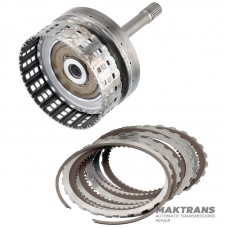 Input shaft / drum K1 Clutch NISSAN RE5R05A / JATCO JR507A 3154095X02 - overall height 269 mm, 106 teeth, 7 friction discs (60 teeth), 24 splines (ext.Ø 25.75 mm, spline length 27 mm)
