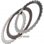 Set of steel and friction discs of the torque converter ZF 8HP45 8HP50 / DODGE CHRYSLER 845RE 850RE - 1 friction disc (total thickness of the set 9.50 mm)