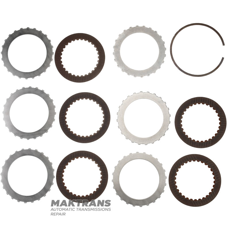 Drum (assembled with discs) HIGH / LOW REVERSE NISSAN RE5R05A RE7R01A / JATCO JR507A JR710E - drum height 67 mm, 5 friction discs (total thickness of the kit 24.15 mm)