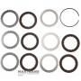 Drum (assembled with discs) HIGH / LOW REVERSE NISSAN RE5R05A RE7R01A / JATCO JR507A JR710E - drum height 67 mm, 5 friction discs (total thickness of the kit 24.15 mm)