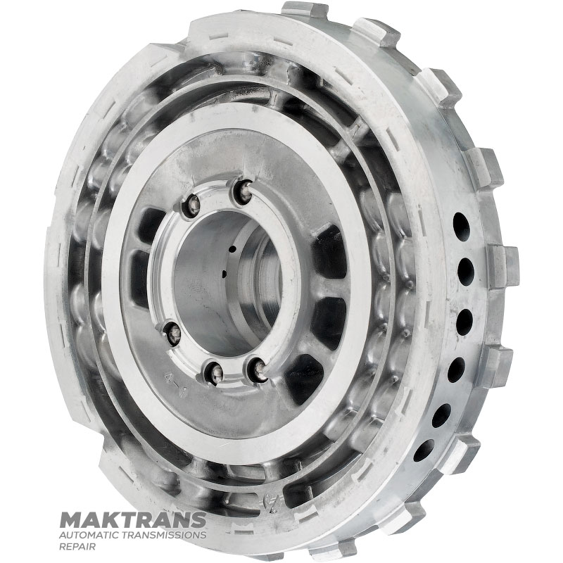 Center Caliper / Drum Hub DIRECT Clutch NISSAN RE5R05A RE7R01A / JATCO JR710E JR507A - 5 Oil Channels, Overall Height 81mm