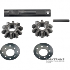 Set of differential satellites Hyundai / KIA A8MF1 429104G000 - 2 satellites (10 teeth, outer Ø 49 mm, inner Ø 18.05 mm), satellite axis (length 108 mm, outer Ø 17.95 mm)