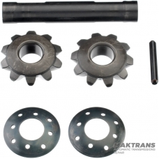 Set of differential satellites Hyundai / KIA A8MF1 429104G000 - 2 satellites (10 teeth, outer Ø 49 mm, inner Ø 18.05 mm), satellite axis (length 108 mm, outer Ø 17.95 mm)