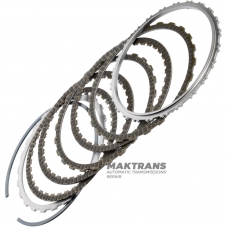 Set of steel and friction discs 4-6 Clutch Hyundai / KIA A8MF1 455654G600 - 5 friction discs, total thickness of the set 17.40 mm
