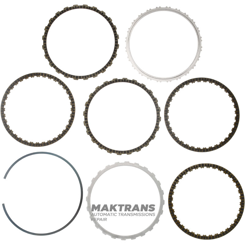 Set of steel and friction discs 4-6 Clutch Hyundai / KIA A8MF1 455654G600 - 5 friction discs, total thickness of the set 17.40 mm