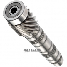 Differential drive shaft No.1 VAG DSG DQ381 0GC - overall height 244 mm, differential drive gear 15 teeth (ext.Ø 52.20 mm)