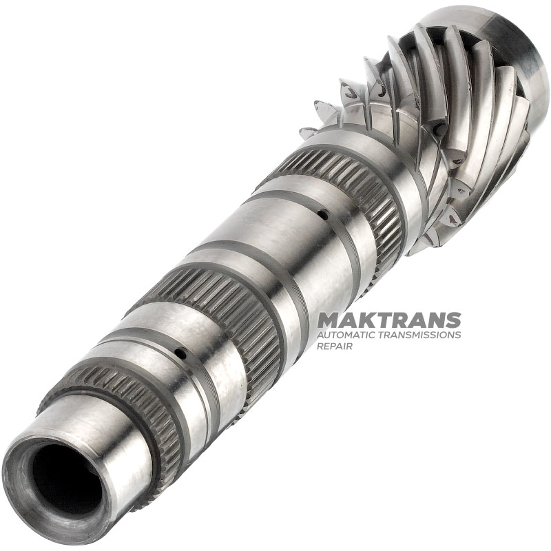Differential drive shaft No.1 VAG DSG DQ381 0GC - overall height 244 mm, differential drive gear 15 teeth (ext.Ø 52.20 mm)