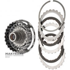 OVERDRIVE Clutch Drum (2 friction discs) / OVERDRIVE planetary gear sun gear (33 teeth, outer Ø 43.30 mm) – Aisin Warner 30-40LE, 30-80LE