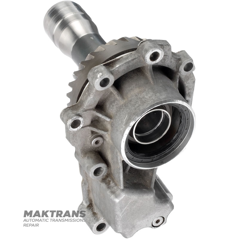 Transfer case leading hypoid gear VAG DSG DQ381 0GC 0FV409261A — 27 teeth on gear (outer Ø 124.60 mm), 30 splines on inner side of shaft)