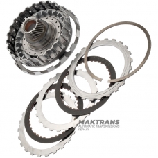 OVERDRIVE Clutch Drum (2 friction discs) / OVERDRIVE planetary sun gear (31 teeth, outer Ø 41.40 mm) — Aisin Warner 30-40LE, 30-80LE