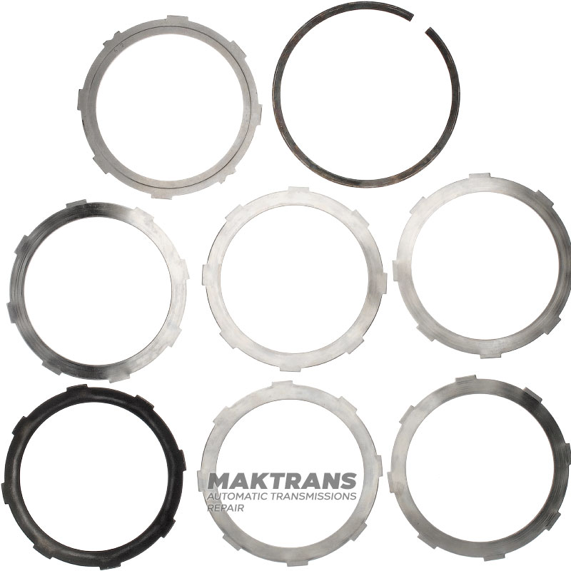 Set of steel wheels FORWARD CLUTCH Aisin Warner 30-40LE, 30-80LE / TOYOTA A343 - 5 steel wheels (thickness 1.80 mm, inner Ø 104.95 mm, 8 teeth)