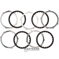 Set of steel and friction discs OVERDRIVE BRAKE Aisin Warner 30-40LE, 30-80LE / TOYOTA A340 A343 - 4 friction discs (total thickness of the set 20.70 mm)