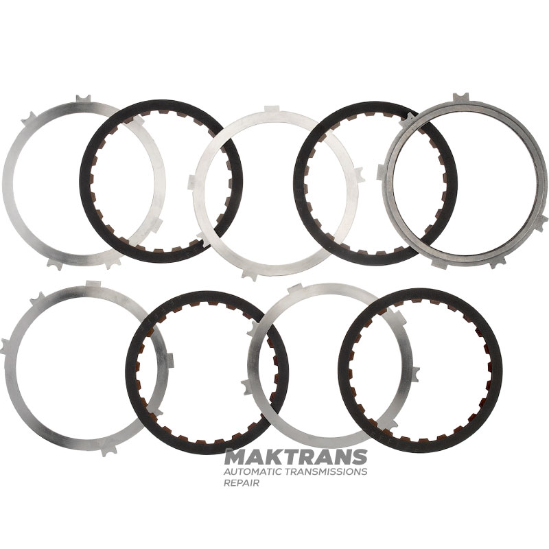 Set of steel and friction discs OVERDRIVE BRAKE Aisin Warner 30-40LE, 30-80LE / TOYOTA A340 A343 - 4 friction discs (total thickness of the set 20.70 mm)