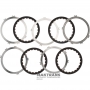Set of steel and friction discs OVERDRIVE BRAKE Aisin Warner 30-40LE, 30-80LE / TOYOTA A340 A343 - 4 friction discs (total thickness of the set 20.70 mm)