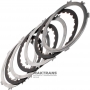 Set of steel and friction discs OVERDRIVE BRAKE Aisin Warner 30-40LE, 30-80LE / TOYOTA A340 A343 - 3 friction discs (total thickness of the set 16.70 mm)