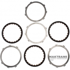 Set of steel and friction discs OVERDRIVE BRAKE Aisin Warner 30-40LE, 30-80LE / TOYOTA A340 A343 - 3 friction discs (total thickness of the set 16.70 mm)