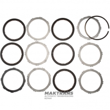 Set of steel and friction discs FORWARD CLUTCH Aisin Warner 30-40LE, 30-80LE / TOYOTA A340 A343 - 5 friction discs (total thickness of the set 25.35 mm)