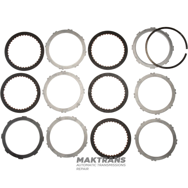 Set of steel and friction discs FORWARD CLUTCH Aisin Warner 30-40LE, 30-80LE / TOYOTA A340 A343 - 5 friction discs (total thickness of the set 25.35 mm)
