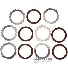 Set of steel and friction discs INTERMEDIATE CLUTCH Aisin Warner 30-40LE, 30-80LE / TOYOTA A343 - 5 friction discs (total thickness of the set 27 mm)