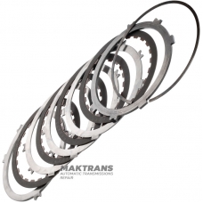 Set of steel and friction discs OVERDRIVE BRAKE Aisin Warner 30-40LE, 30-80LE / TOYOTA A340 A343 - 4 friction discs (total thickness of the set 22.50-22.60 mm)
