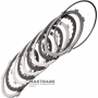 Set of steel and friction discs OVERDRIVE BRAKE Aisin Warner 30-40LE, 30-80LE / TOYOTA A340 A343 - 4 friction discs (total thickness of the set 22.50-22.60 mm)