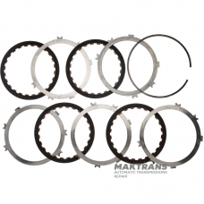 Set of steel and friction discs OVERDRIVE BRAKE Aisin Warner 30-40LE, 30-80LE / TOYOTA A340 A343 - 4 friction discs (total thickness of the set 22.50-22.60 mm)