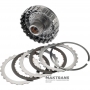 OVERDRIVE Clutch Drum (2 friction discs) / OVERDRIVE planetary sun gear (33 teeth, outer Ø 43.30 mm) —3563330040 3460150010 Aisin Warner 30-40LE, 30-80LE / TOYOTA A340 A343