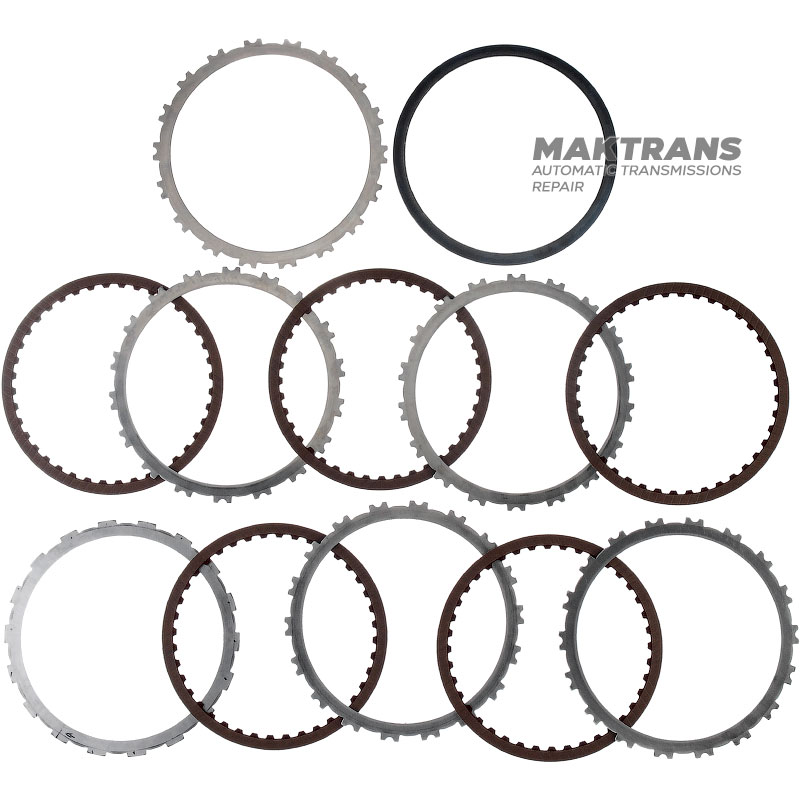 Set of steel and friction discs B1 Reverse Brake RE5R05A 31662-95X00 - 5 friction discs (40 teeth per disc), total thickness of the set 23.85 mm
