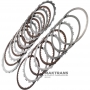 Set of steel and friction discs B1 Reverse Brake RE5R05A 31662-95X00 - 8 friction discs (40 teeth per disc), total thickness of the set 32.40 mm