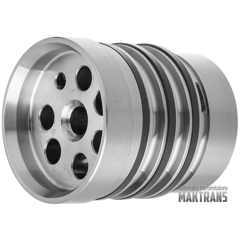 Drum hub (without mounting bolts) GM 9T65 / FORD 8F24 8F35 8F57 5-7-R Clutch and 6-7-8-9 Clutch 24249634 — (hub height 53 mm, 3 teflon rings, outer Ø by teflon rings 44.40 mm)