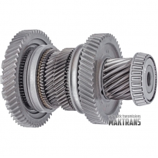 Output shaft No. 1 VAG DSG DQ500 0BT / 0BH — 15 teeth (outer Ø 64 mm), 53 teeth (outer Ø 141 mm), 45 teeth (outer Ø 100.50 mm), 39 teeth (outer Ø 87.90 mm), 57 teeth (outer Ø 160.65 mm)