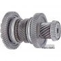 Output shaft No. 1 VAG DSG DQ500 0BT / 0BH — 15 teeth (outer Ø 64 mm), 53 teeth (outer Ø 141 mm), 45 teeth (outer Ø 100.50 mm), 39 teeth (outer Ø 87.90 mm), 57 teeth (outer Ø 160.65 mm)