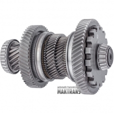 Output shaft No. 1 VAG DSG DQ500 0BT / 0BH — 15 teeth (outer Ø 64 mm), 53 teeth (outer Ø 141 mm), 45 teeth (outer Ø 100.50 mm), 39 teeth (outer Ø 87.90 mm), 57 teeth (outer Ø 160.65 mm)