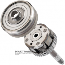 Input shaft / planetary gear OVERDRIVE Aisin Warner 30-40LE, 30-80LE / TOYOTA A340 A343— length of input shaft 209 mm (20 splines, outer Ø 21.30 mm), 4 satellites (23 teeth)
